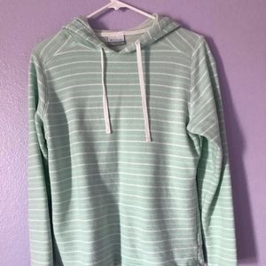 Columbia Mint green and white strap sweater